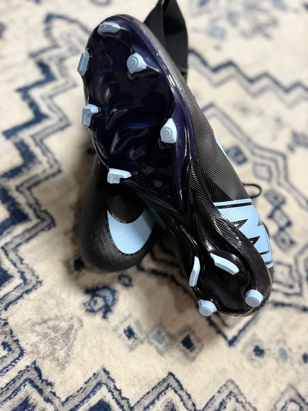 Nike Phantom GT2 Elite FG Men’s 9.5 Black Blue Soccer Cleats Football Boots NWT
